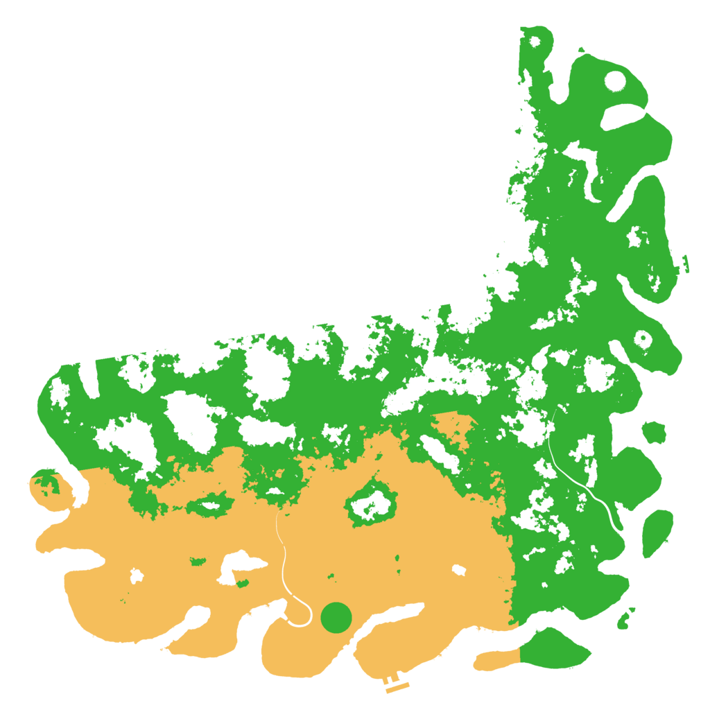 Biome Rust Map: Procedural Map, Size: 6000, Seed: 618028484