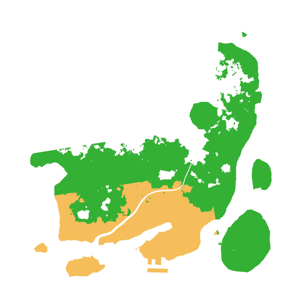 Biome Rust Map: Procedural Map, Size: 3000, Seed: 618028484