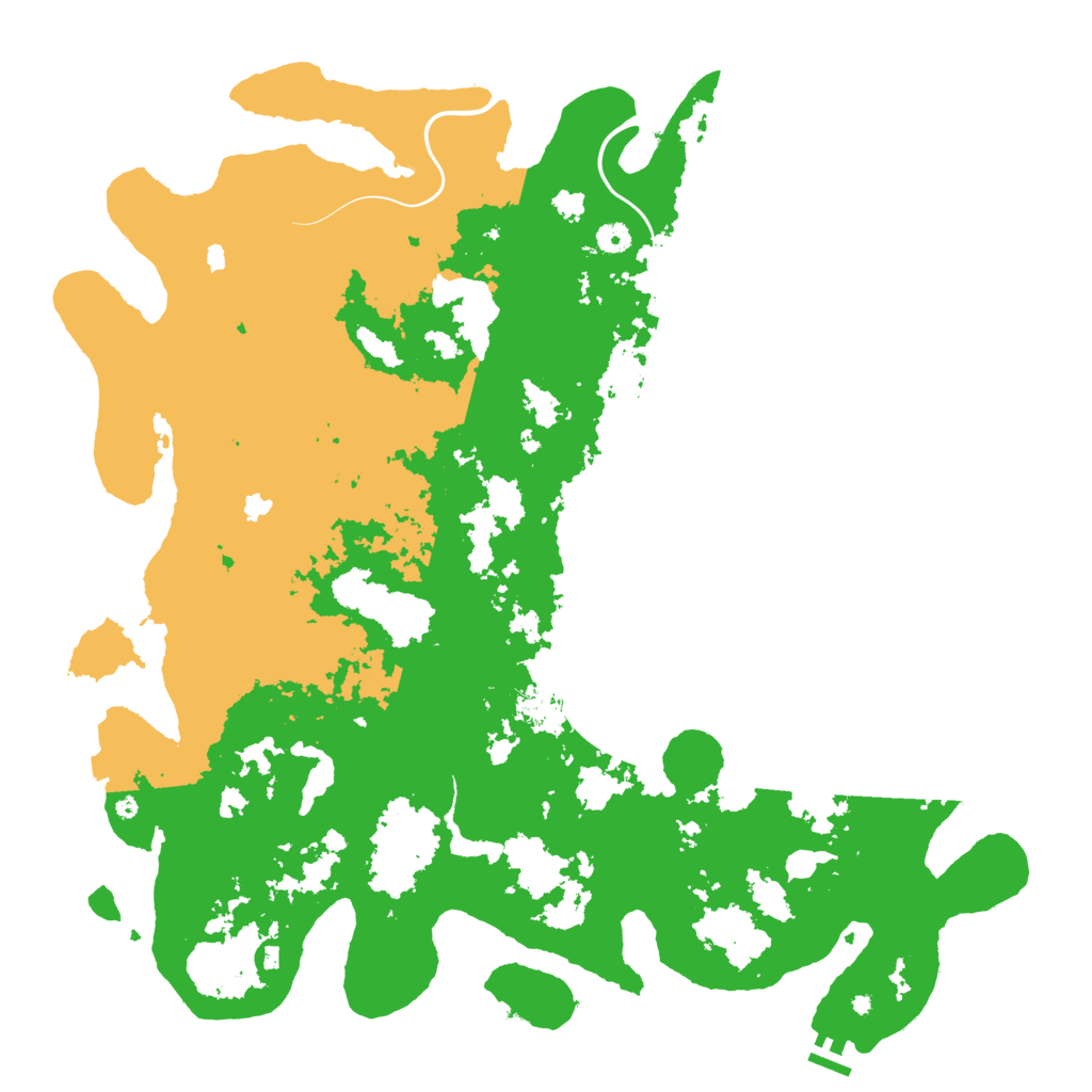 Biome Rust Map: Procedural Map, Size: 5000, Seed: 1086366293