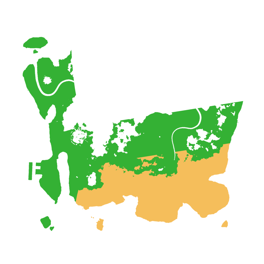 Biome Rust Map: Procedural Map, Size: 3000, Seed: 2023228647