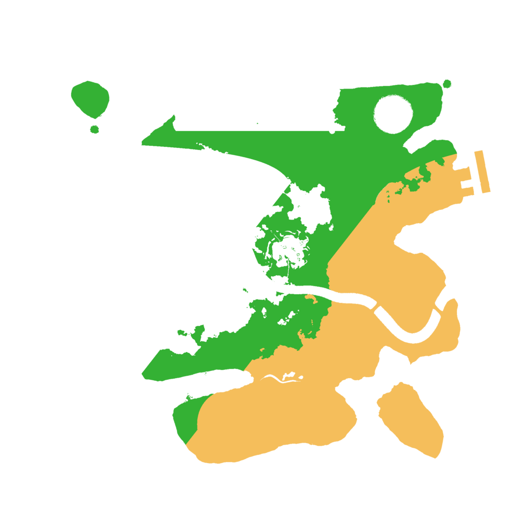 Biome Rust Map: Procedural Map, Size: 2500, Seed: 48007812