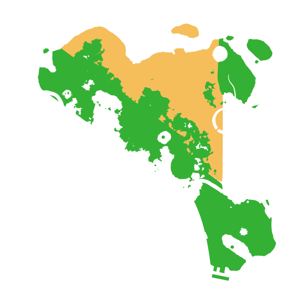 Biome Rust Map: Procedural Map, Size: 3500, Seed: 665008160