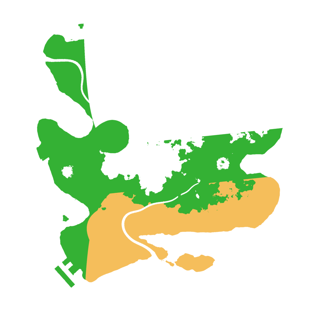 Biome Rust Map: Procedural Map, Size: 2500, Seed: 4514992