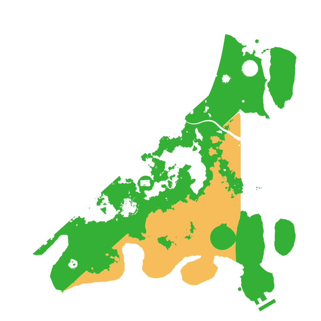 Biome Rust Map: Procedural Map, Size: 3500, Seed: 1240172132