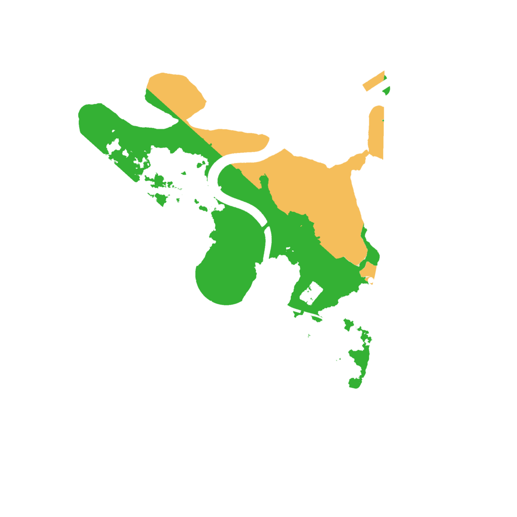 Biome Rust Map: Procedural Map, Size: 2500, Seed: 498053124