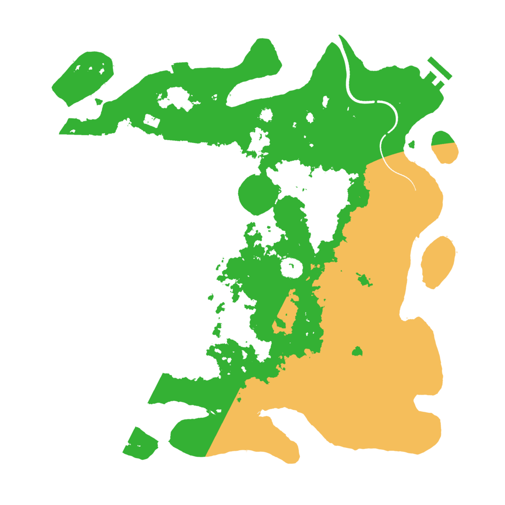 Biome Rust Map: Procedural Map, Size: 3500, Seed: 210289474