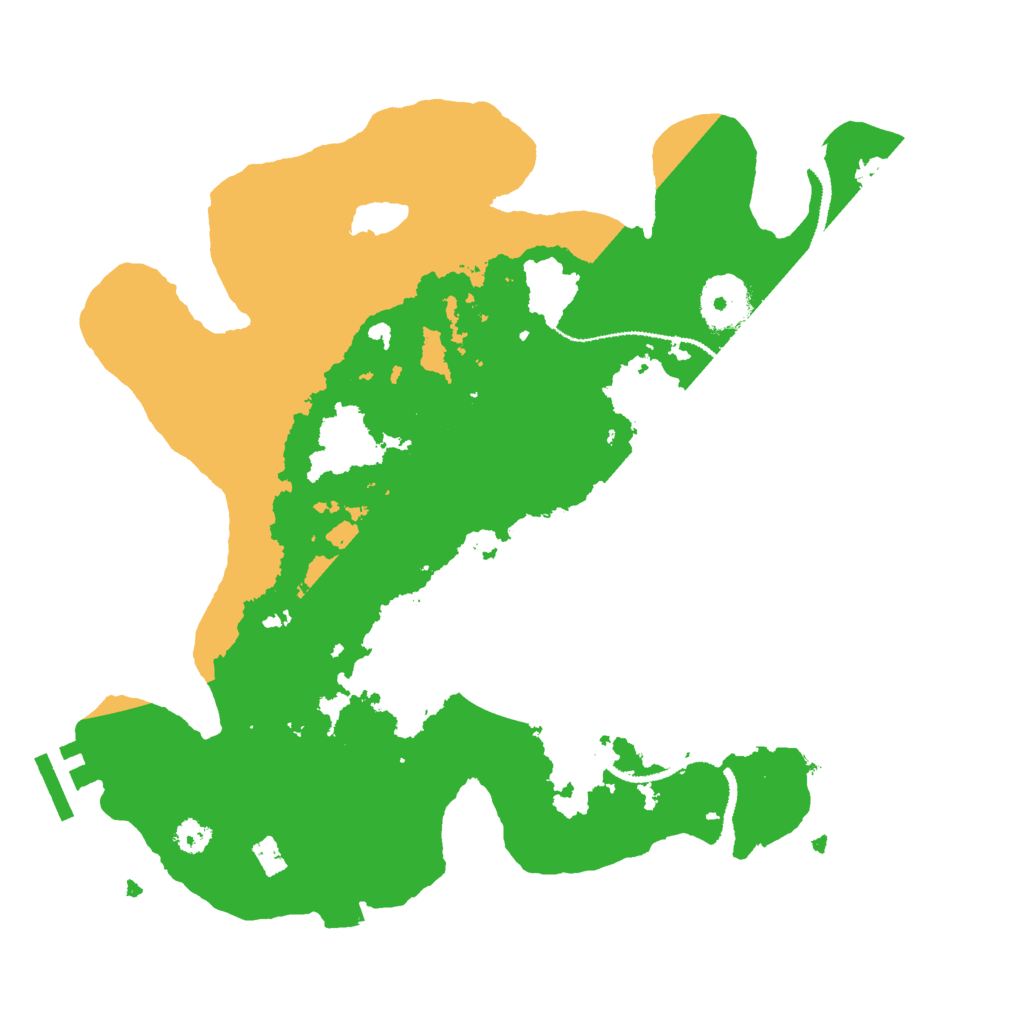 Biome Rust Map: Procedural Map, Size: 3000, Seed: 7356804