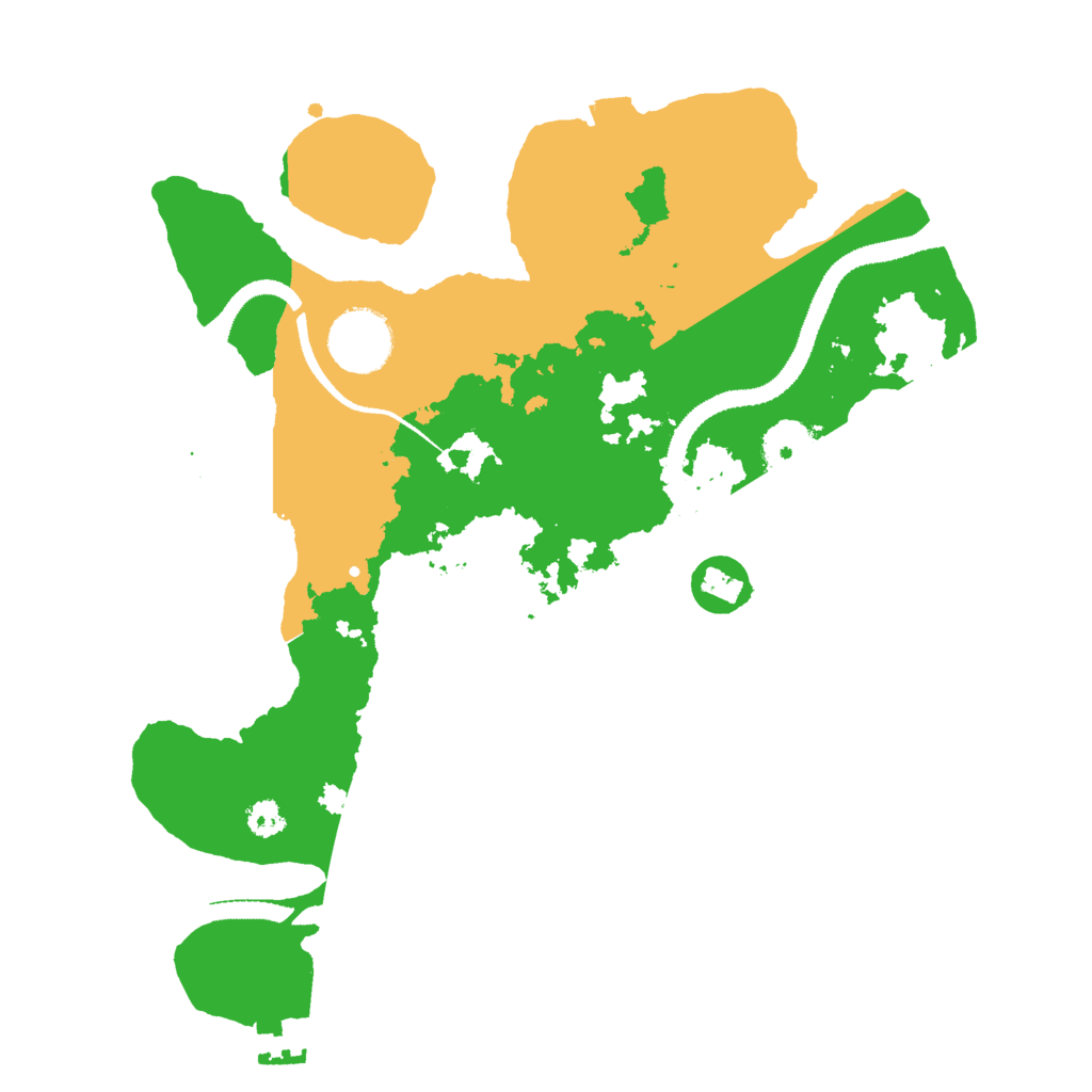 Biome Rust Map: Procedural Map, Size: 3000, Seed: 192256