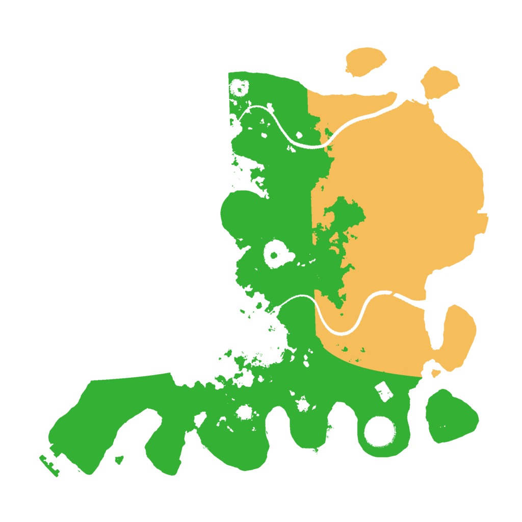 Biome Rust Map: Procedural Map, Size: 3000, Seed: 1367936895