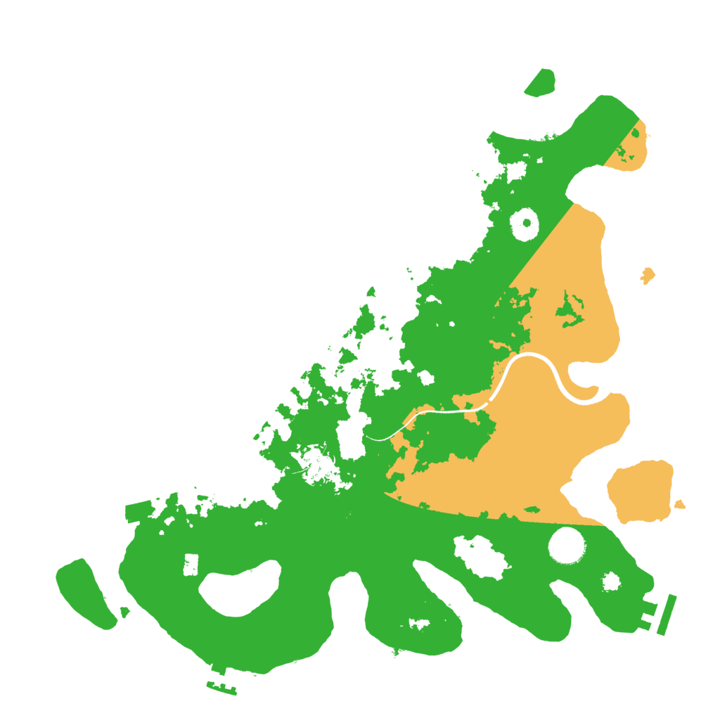Biome Rust Map: Procedural Map, Size: 3500, Seed: 2007174748