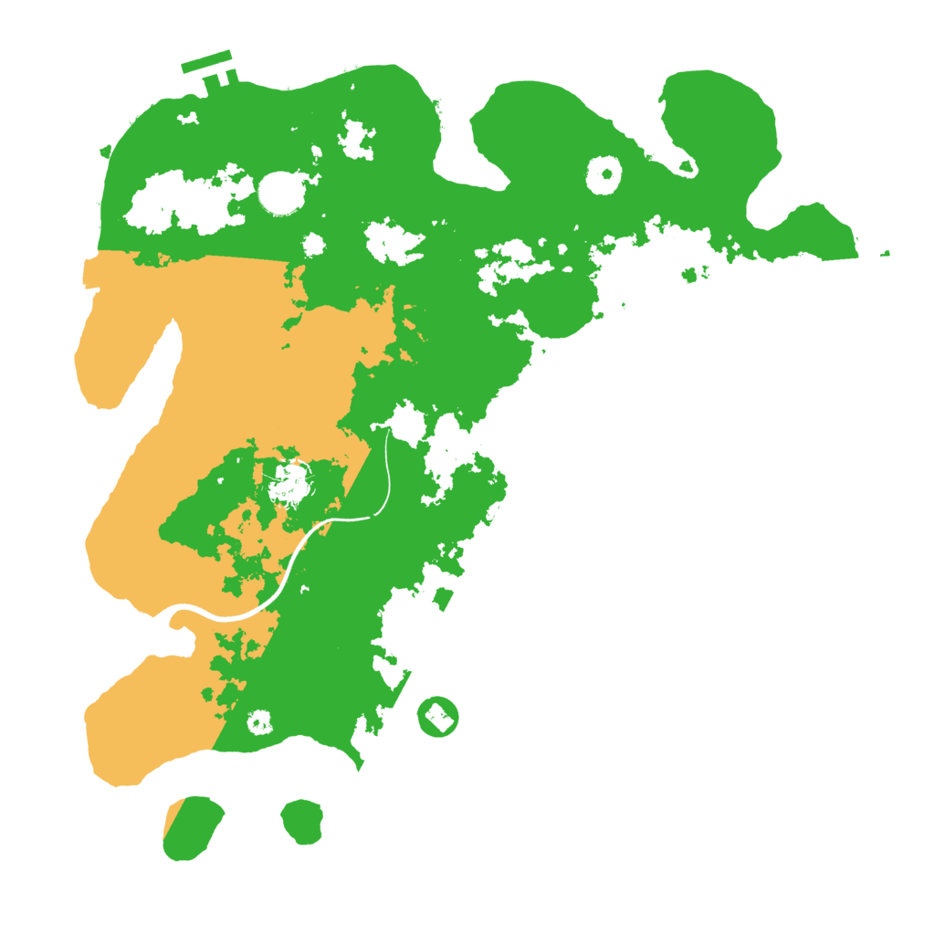Biome Rust Map: Procedural Map, Size: 3700, Seed: 798555697