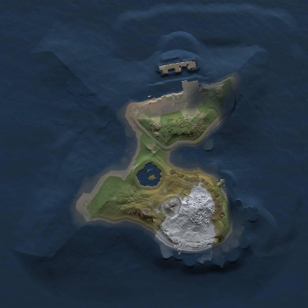 Rust Map: Procedural Map, Size: 1300, Seed: 1179968961, 2 Monuments