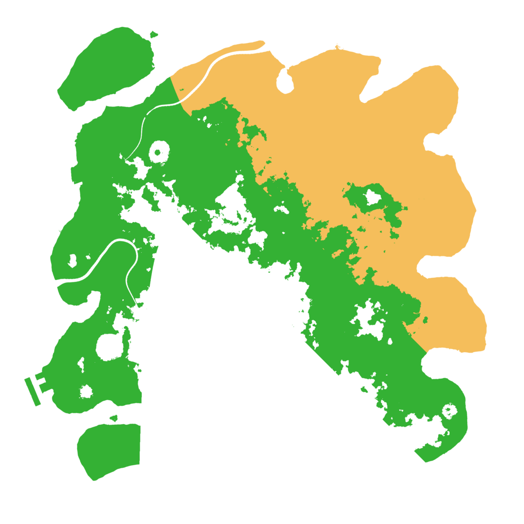Biome Rust Map: Procedural Map, Size: 3600, Seed: 3303