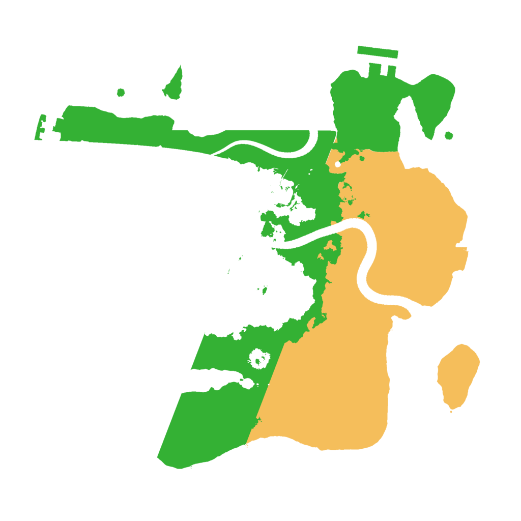 Biome Rust Map: Procedural Map, Size: 2600, Seed: 1575560479