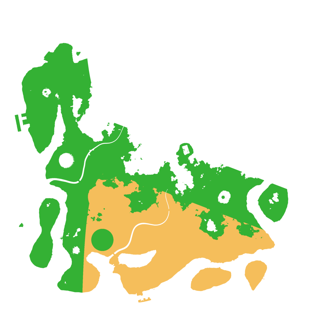 Biome Rust Map: Procedural Map, Size: 3700, Seed: 1078537428