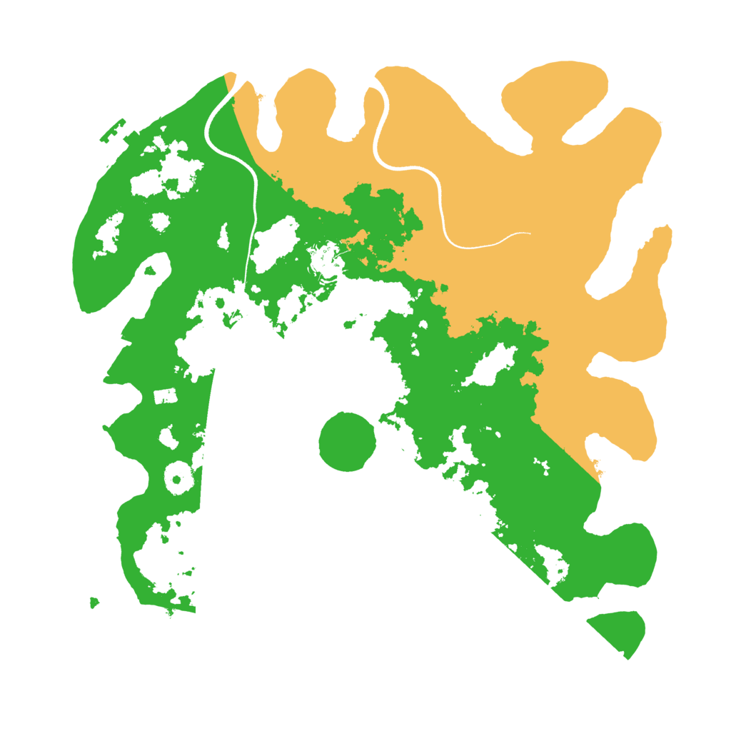 Biome Rust Map: Procedural Map, Size: 3500, Seed: 254592523