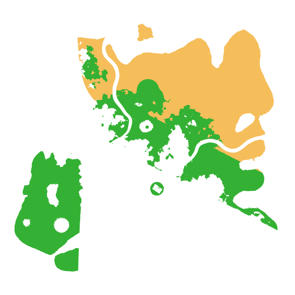 Biome Rust Map: Procedural Map, Size: 3500, Seed: 1295001925
