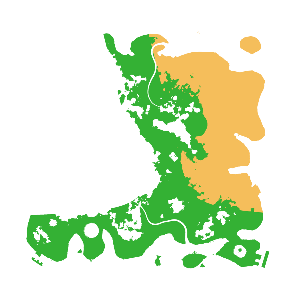 Biome Rust Map: Procedural Map, Size: 3500, Seed: 440642671