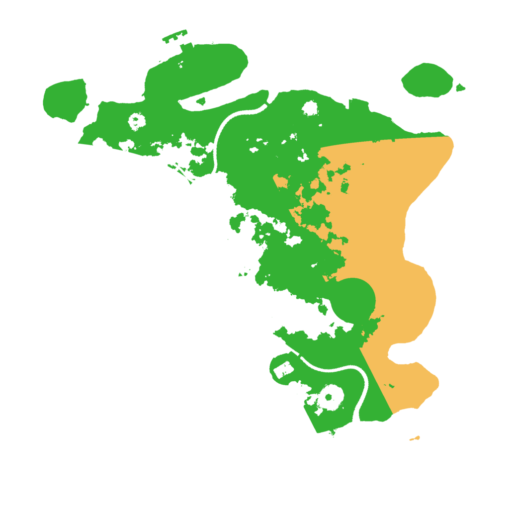 Biome Rust Map: Procedural Map, Size: 3000, Seed: 563257