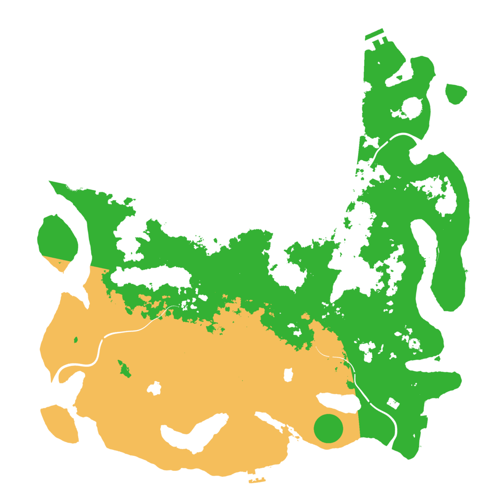 Biome Rust Map: Procedural Map, Size: 4500, Seed: 881955452