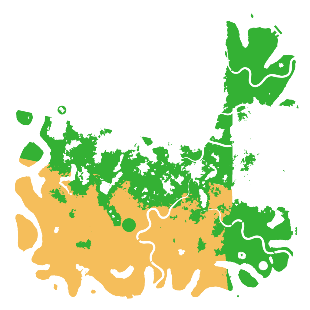 Biome Rust Map: Procedural Map, Size: 6000, Seed: 740586031
