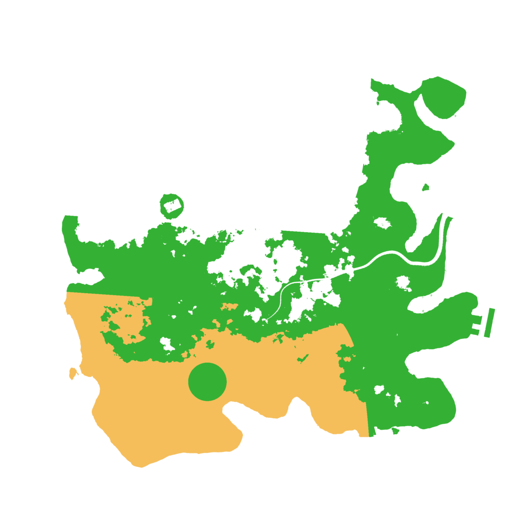 Biome Rust Map: Procedural Map, Size: 3500, Seed: 118614678