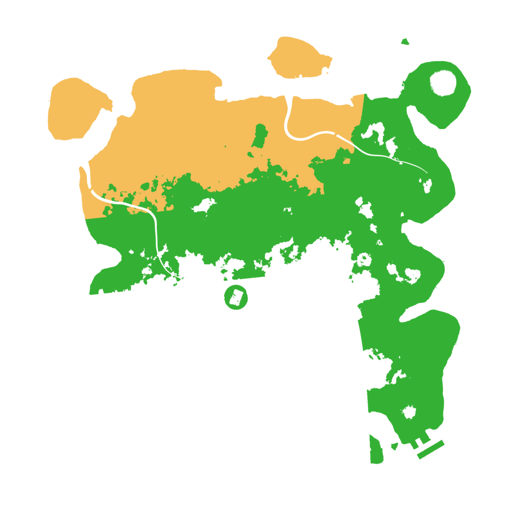 Biome Rust Map: Procedural Map, Size: 3500, Seed: 472254592
