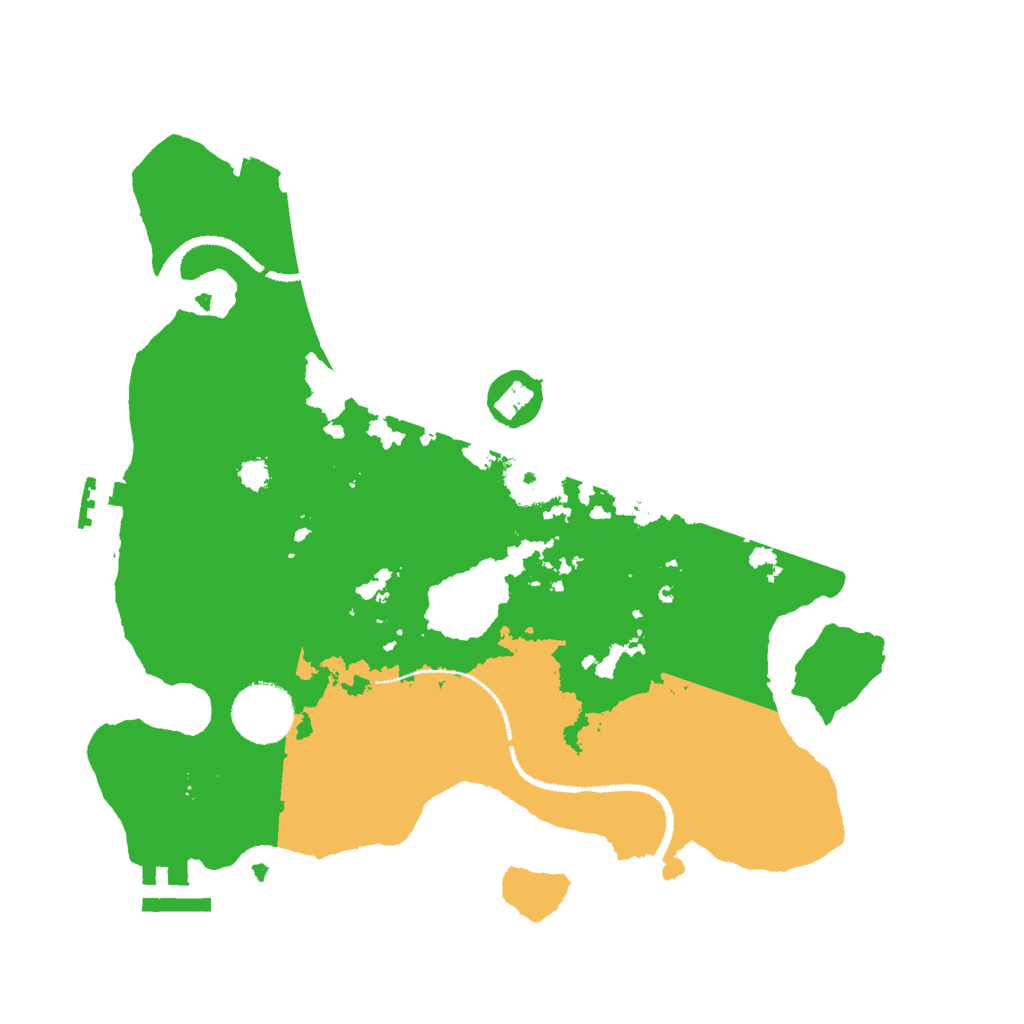 Biome Rust Map: Procedural Map, Size: 3000, Seed: 2253