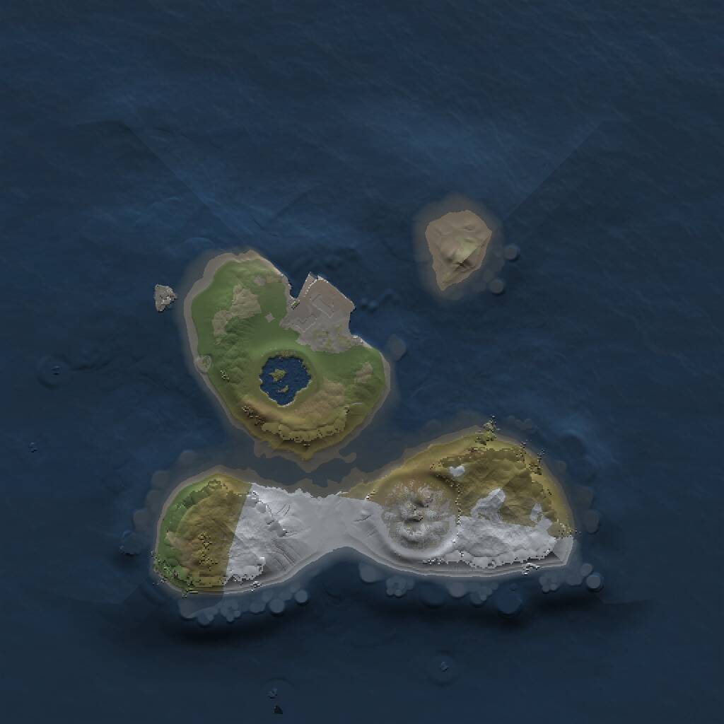 Rust Map: Procedural Map, Size: 1500, Seed: 1392602422, 1 Monuments