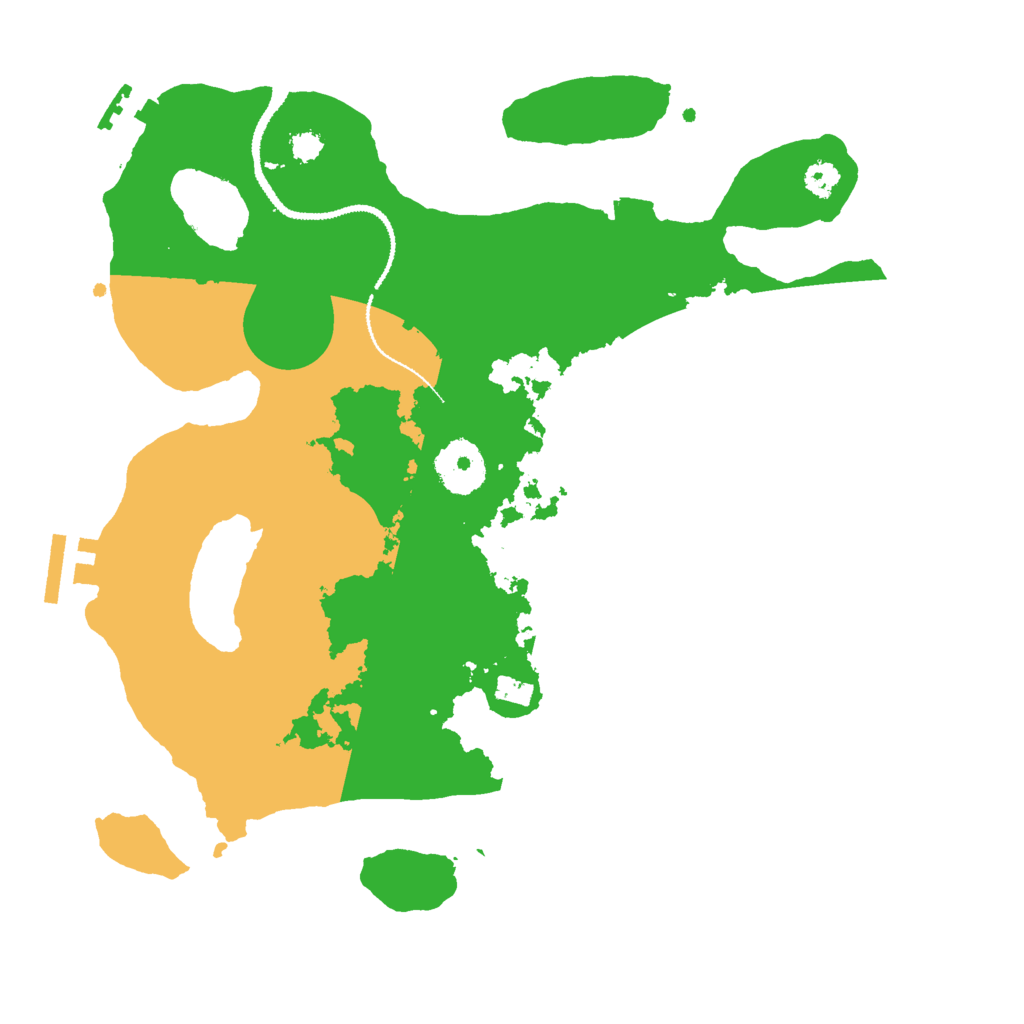 Biome Rust Map: Procedural Map, Size: 3000, Seed: 1363791097