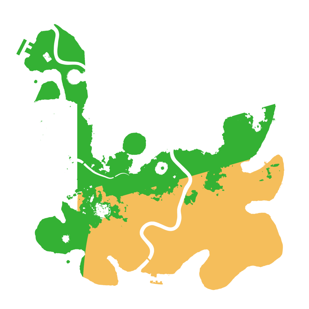 Biome Rust Map: Procedural Map, Size: 3700, Seed: 468199407