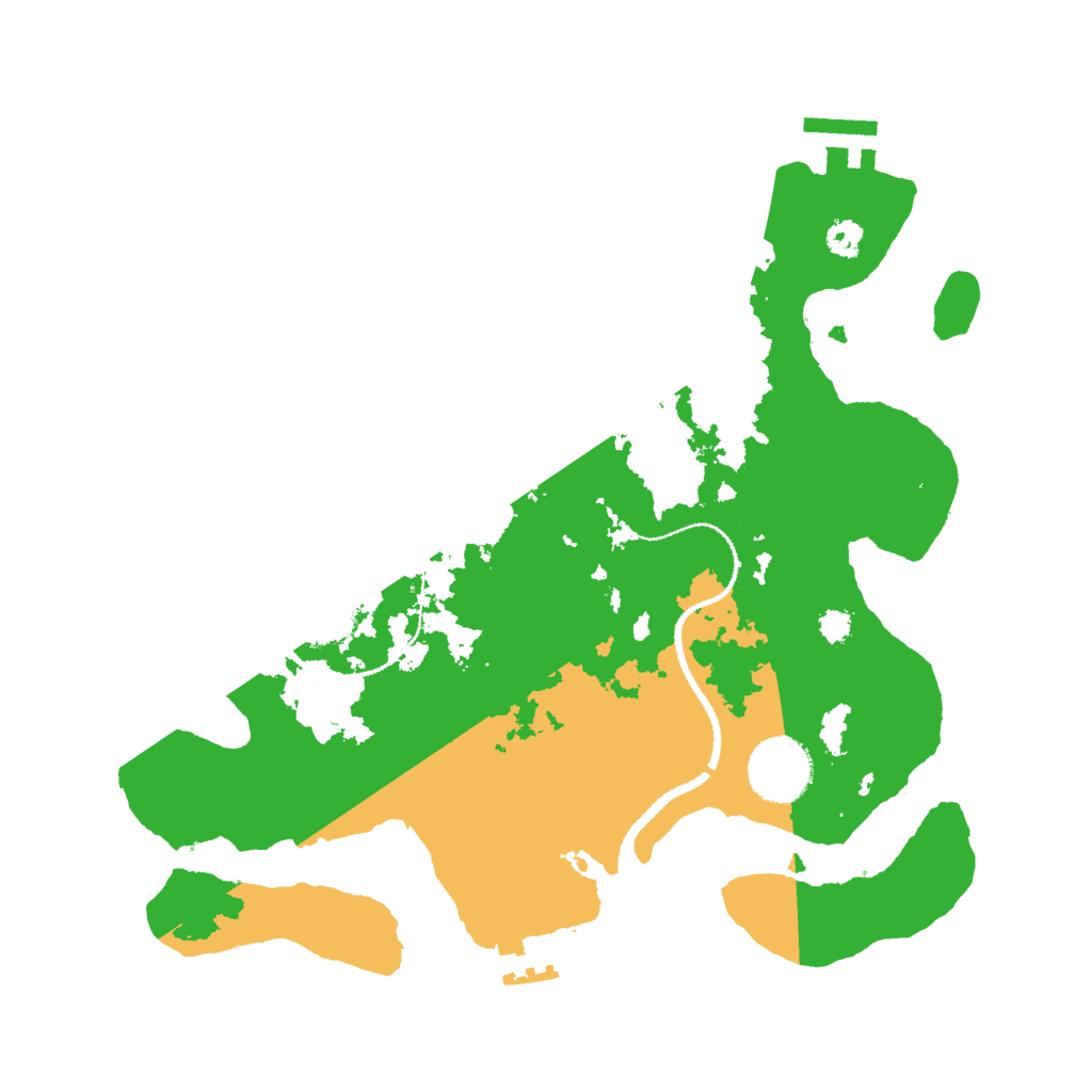 Biome Rust Map: Procedural Map, Size: 3000, Seed: 152790555