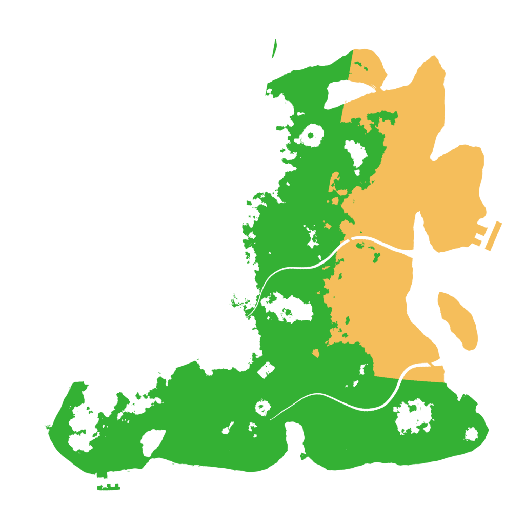 Biome Rust Map: Procedural Map, Size: 3500, Seed: 1822867704