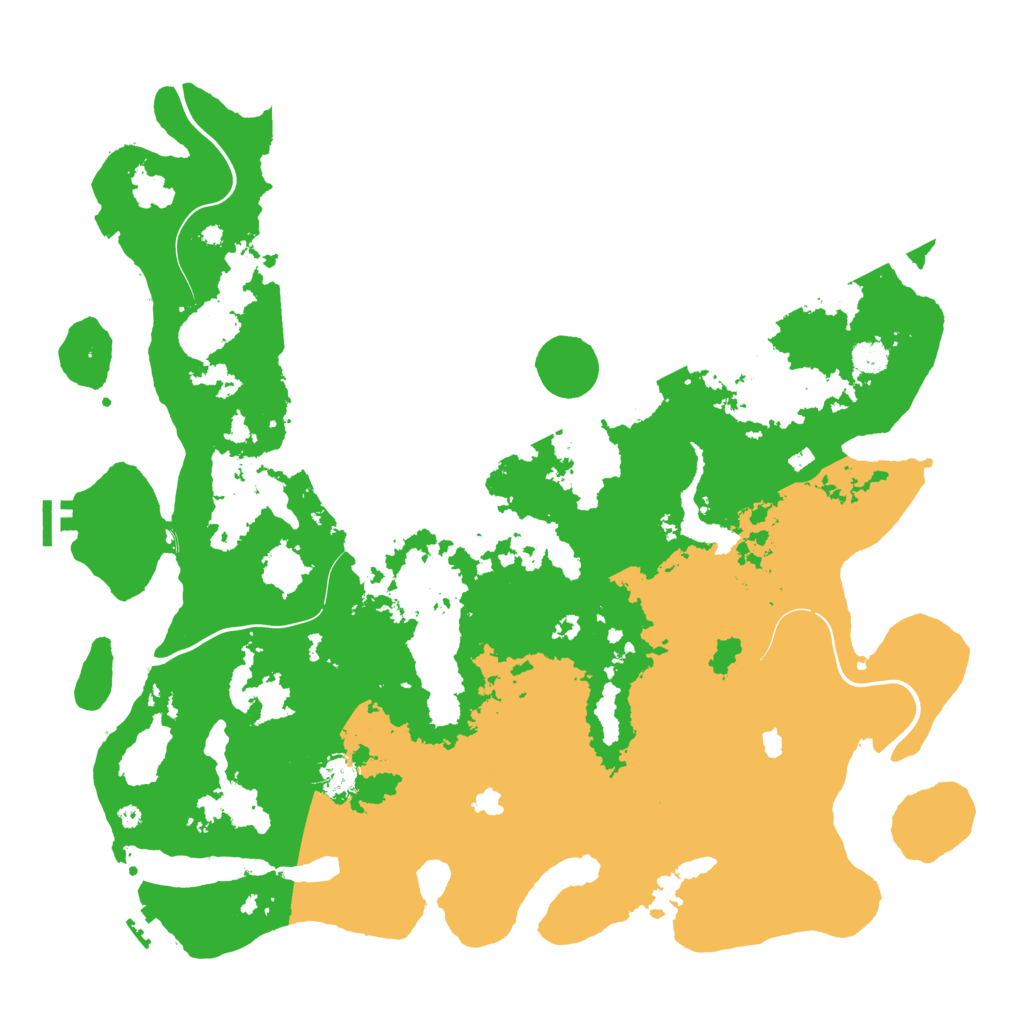 Biome Rust Map: Procedural Map, Size: 4500, Seed: 95124