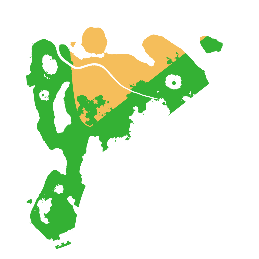 Biome Rust Map: Procedural Map, Size: 2500, Seed: 1843082218