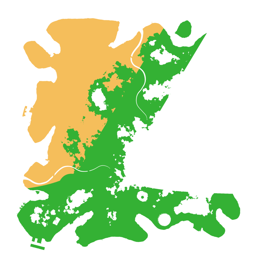 Biome Rust Map: Procedural Map, Size: 3700, Seed: 171194391