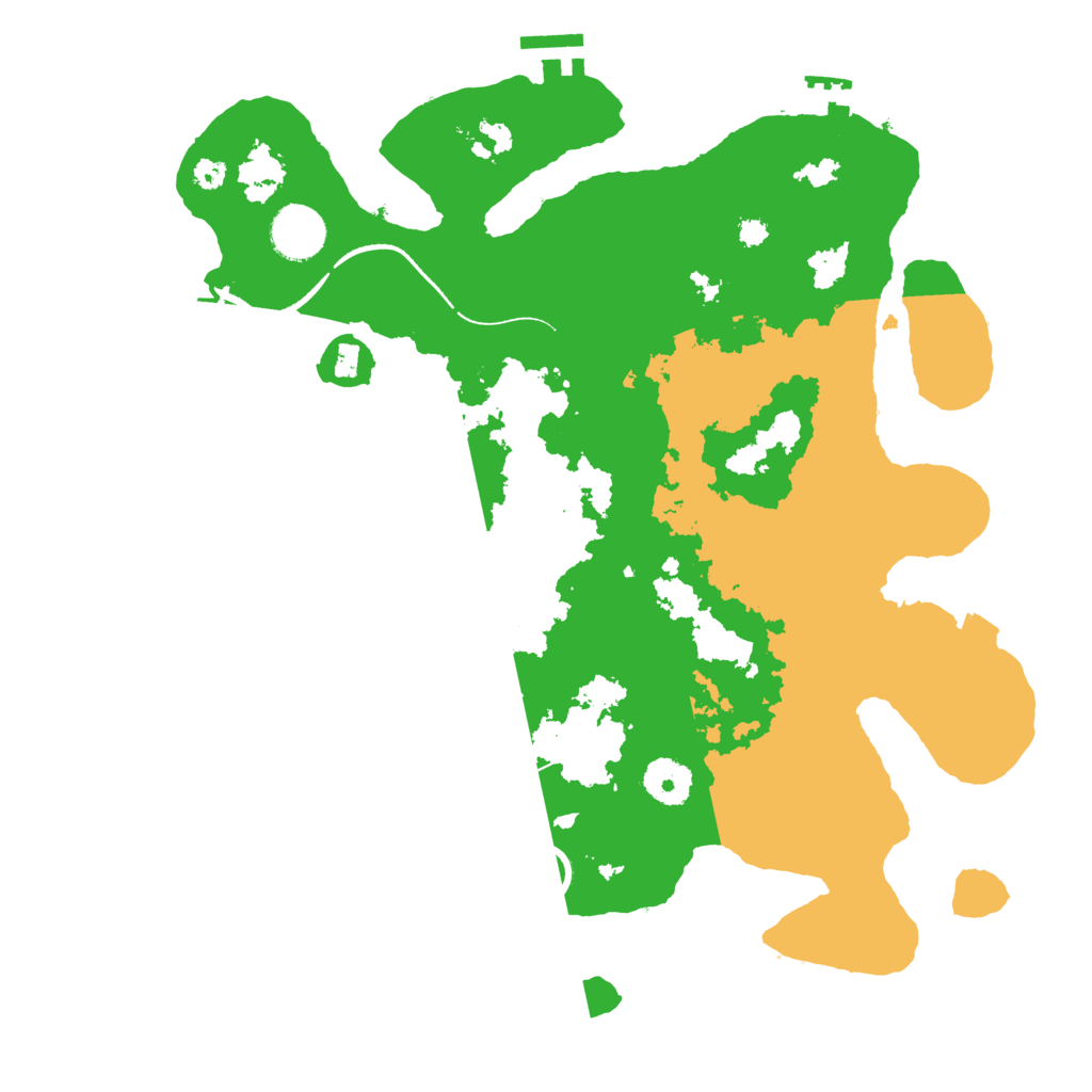 Biome Rust Map: Procedural Map, Size: 3500, Seed: 1318841377