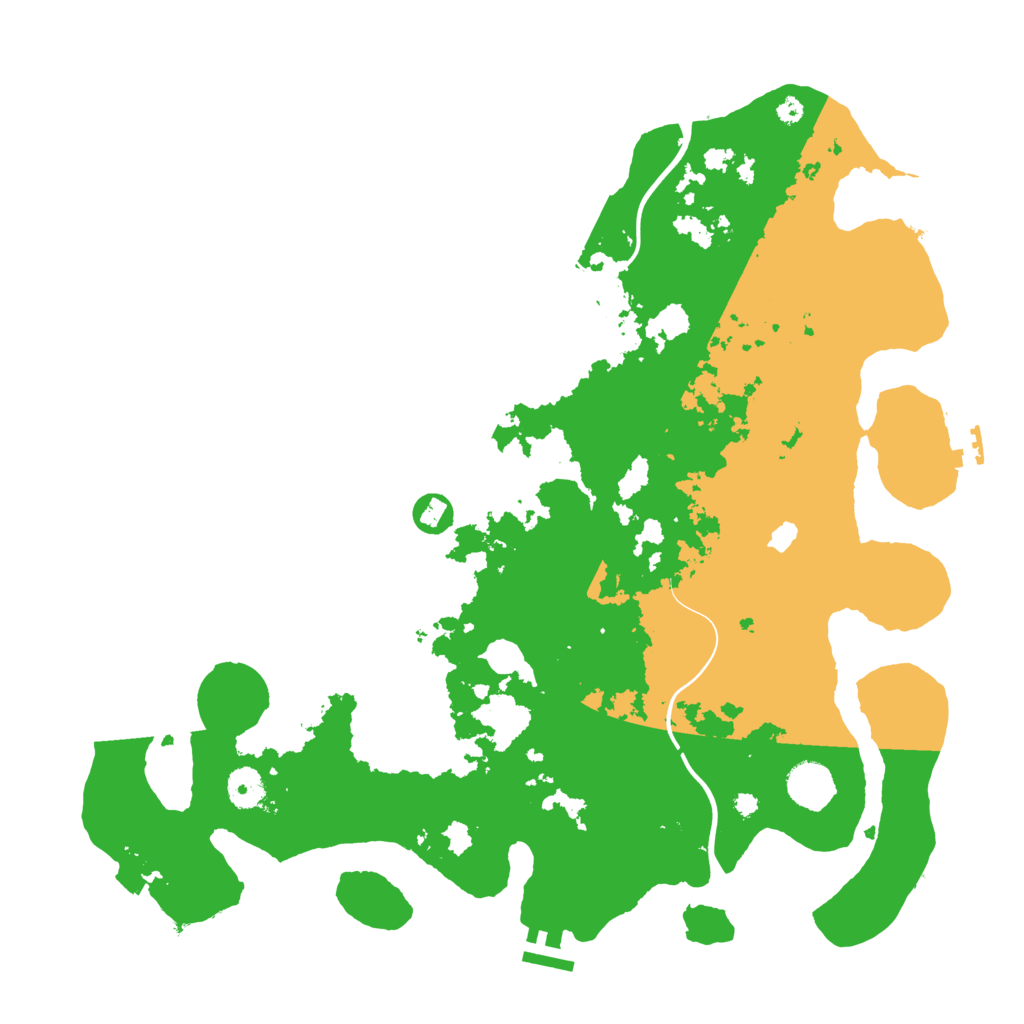 Biome Rust Map: Procedural Map, Size: 4000, Seed: 53525