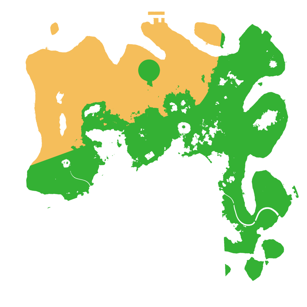 Biome Rust Map: Procedural Map, Size: 3750, Seed: 547688254