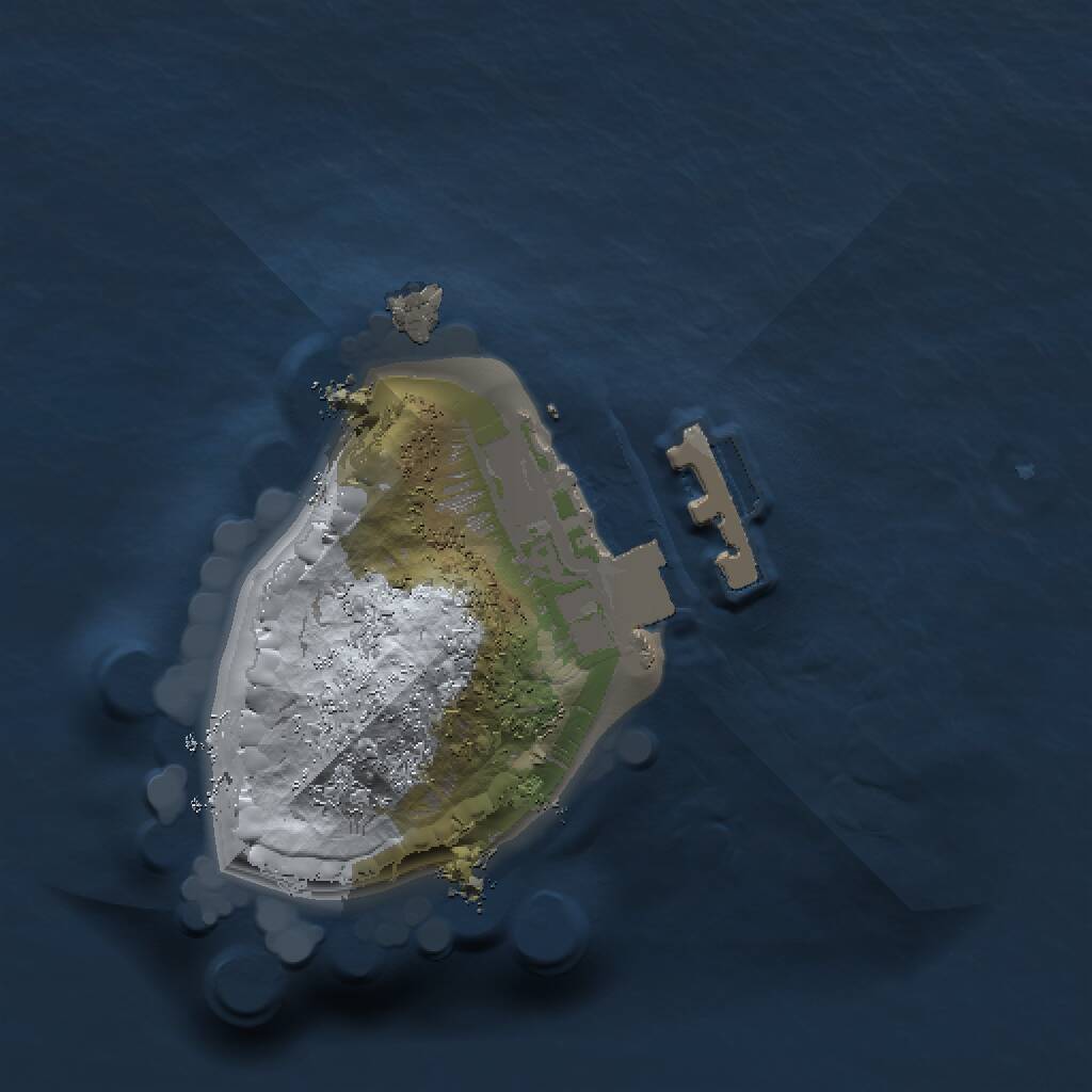 Rust Map: Procedural Map, Size: 1000, Seed: 1625989383, 2 Monuments