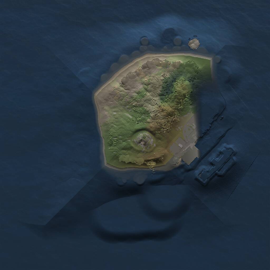 Rust Map: Procedural Map, Size: 1000, Seed: 508178101, 2 Monuments