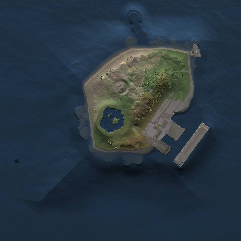 Rust Map: Procedural Map, Size: 1000, Seed: 508178101, 2 Monuments