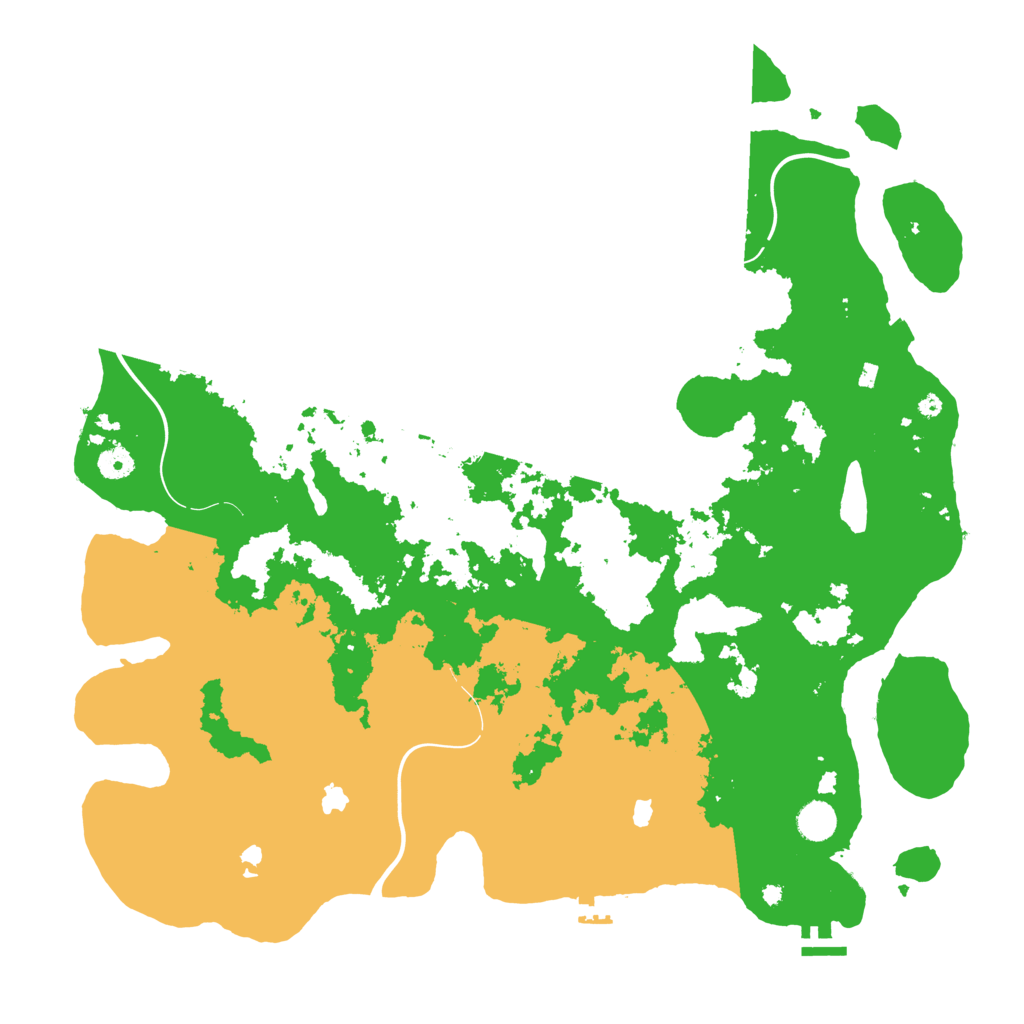 Biome Rust Map: Procedural Map, Size: 4550, Seed: 47905243