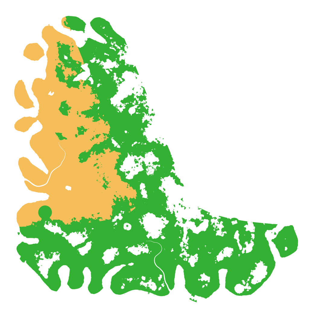 Biome Rust Map: Procedural Map, Size: 6000, Seed: 96039603
