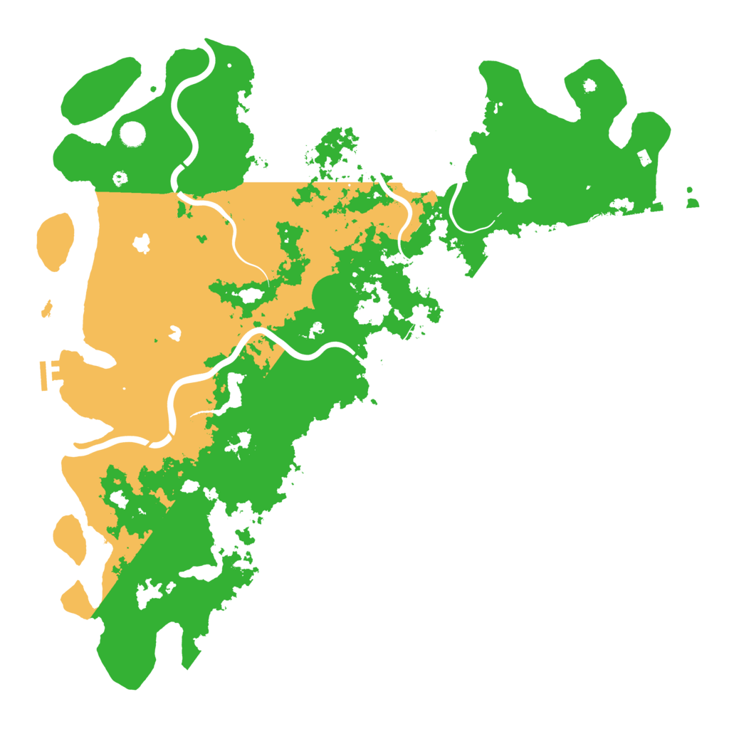 Biome Rust Map: Procedural Map, Size: 5000, Seed: 198489117