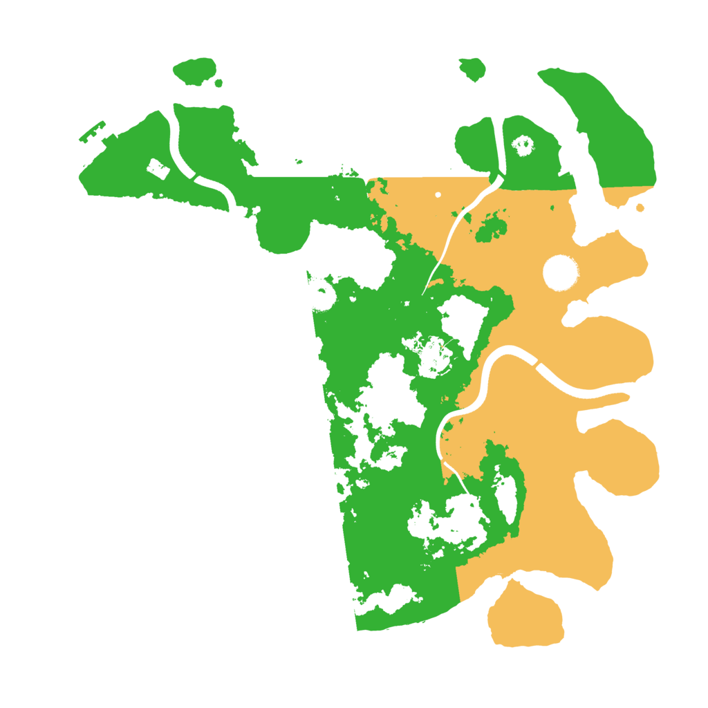 Biome Rust Map: Procedural Map, Size: 3500, Seed: 457345