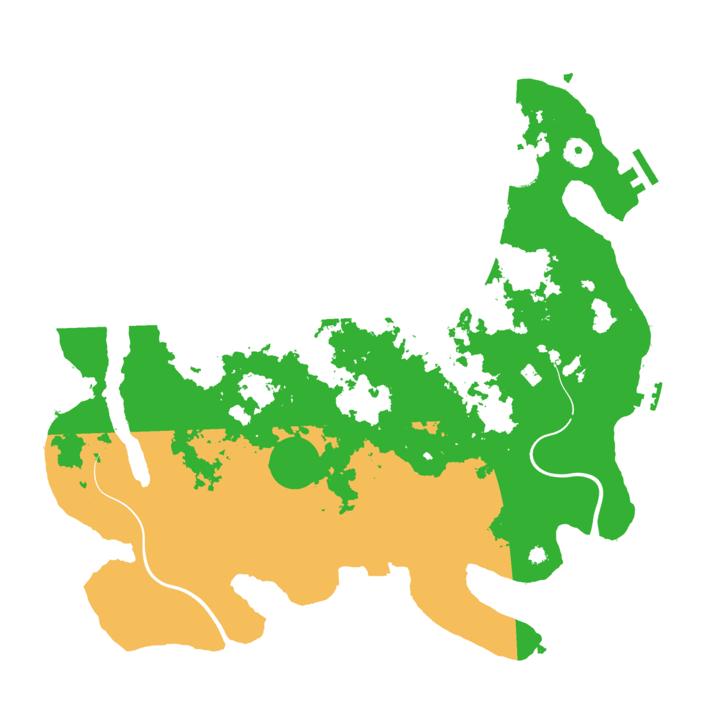 Biome Rust Map: Procedural Map, Size: 3700, Seed: 1285755991