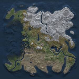 Thumbnail Rust Map: Procedural Map, Size: 4250, Seed: 1602959159, 16 Monuments