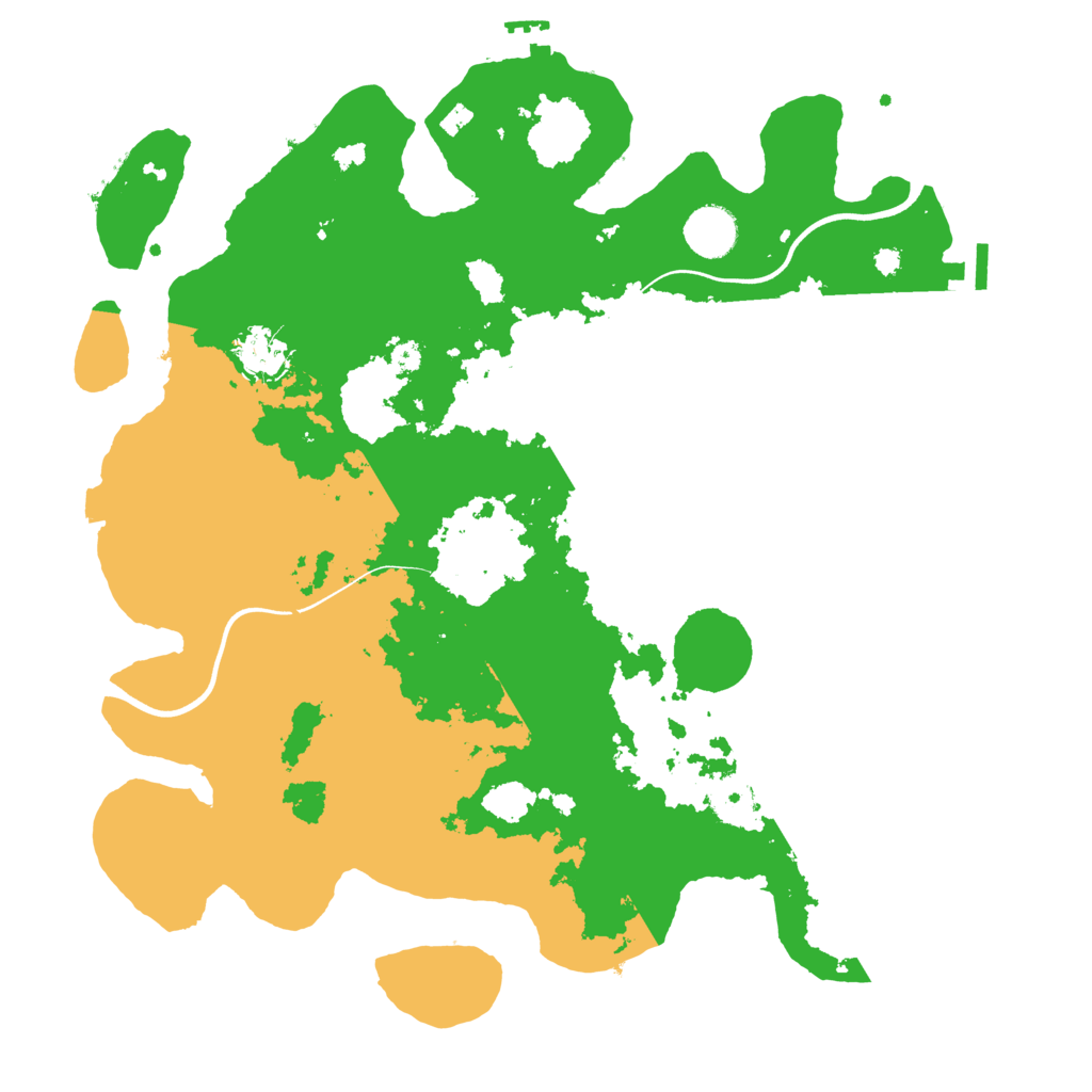 Biome Rust Map: Procedural Map, Size: 3700, Seed: 1676973149