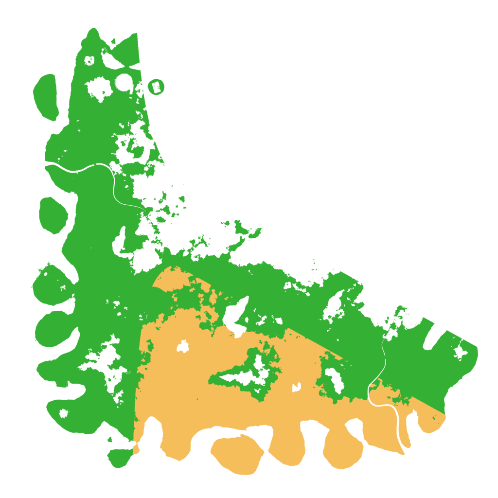 Biome Rust Map: Procedural Map, Size: 5000, Seed: 34561